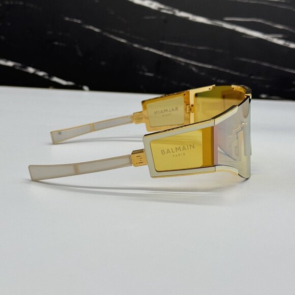 NEW BALMAIN BPS-138B GOLD UNISEX SUNGLASSES BALMAIN